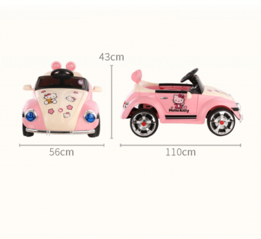 Xe ô tô điện cho bé gái Hello Kitty dễ thương 030