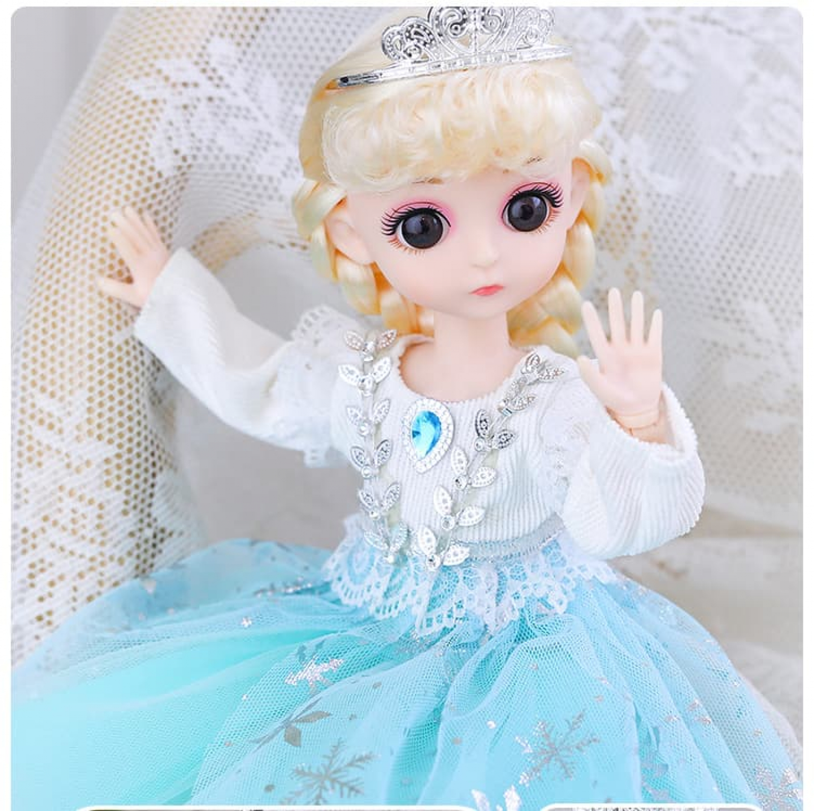 Đồ Chơi Búp Bê Công Chúa Elsa Frozen Thay Váy Gậy  No125D14