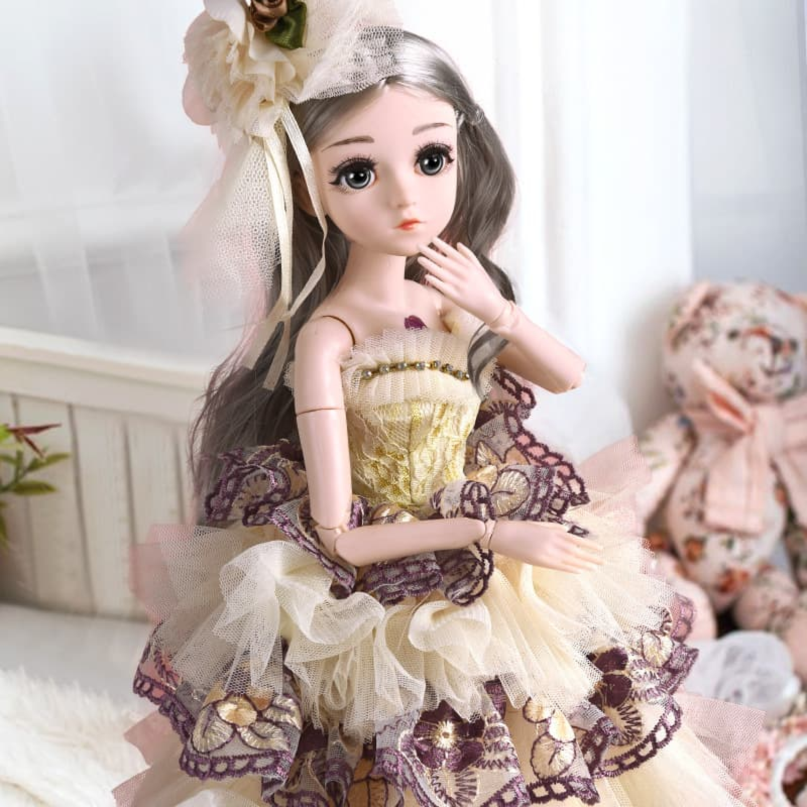 Váy đầm công chúa Elsa siêu dễ thương cho bé gái