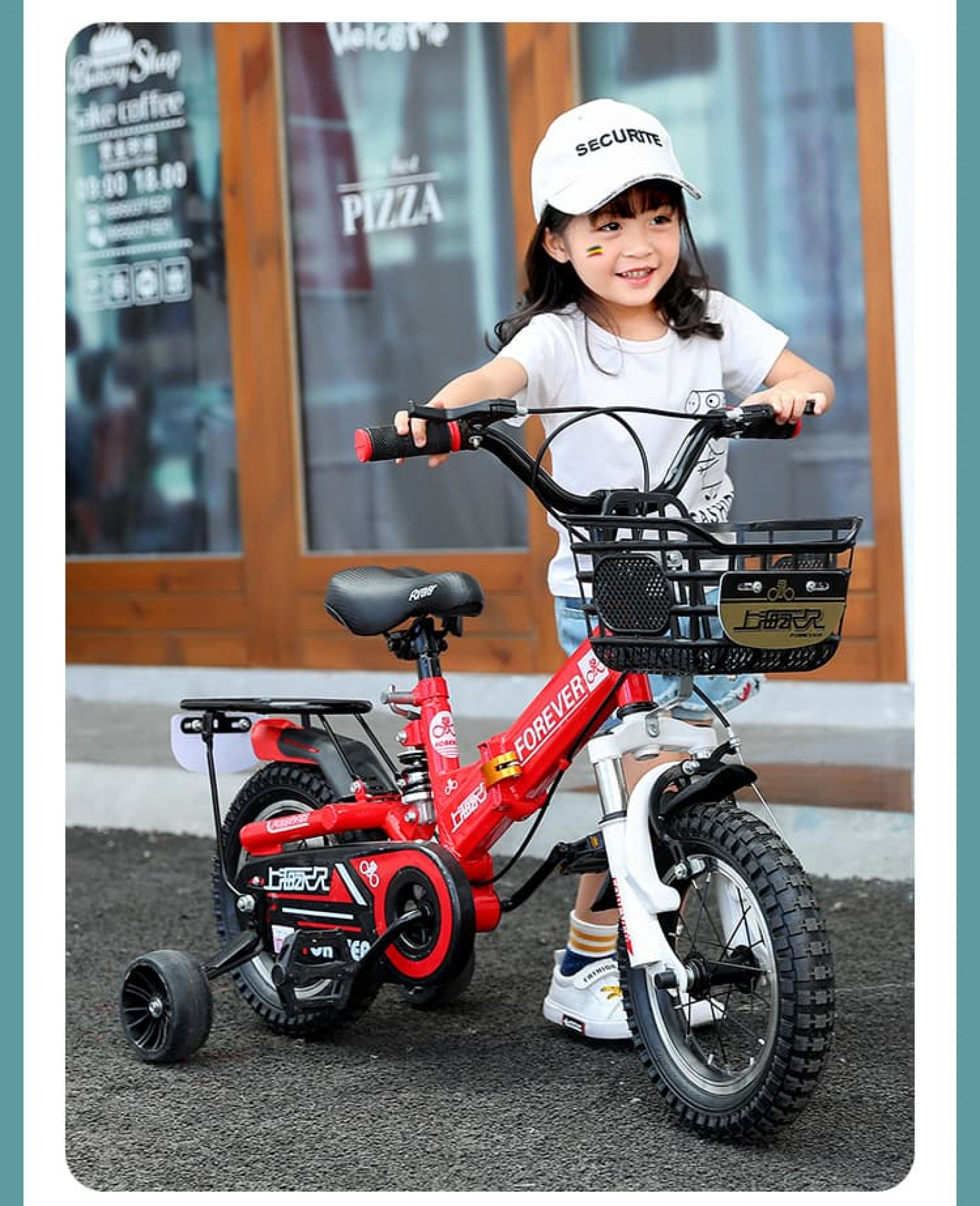 Xe đạp trẻ em có bánh phụ 021