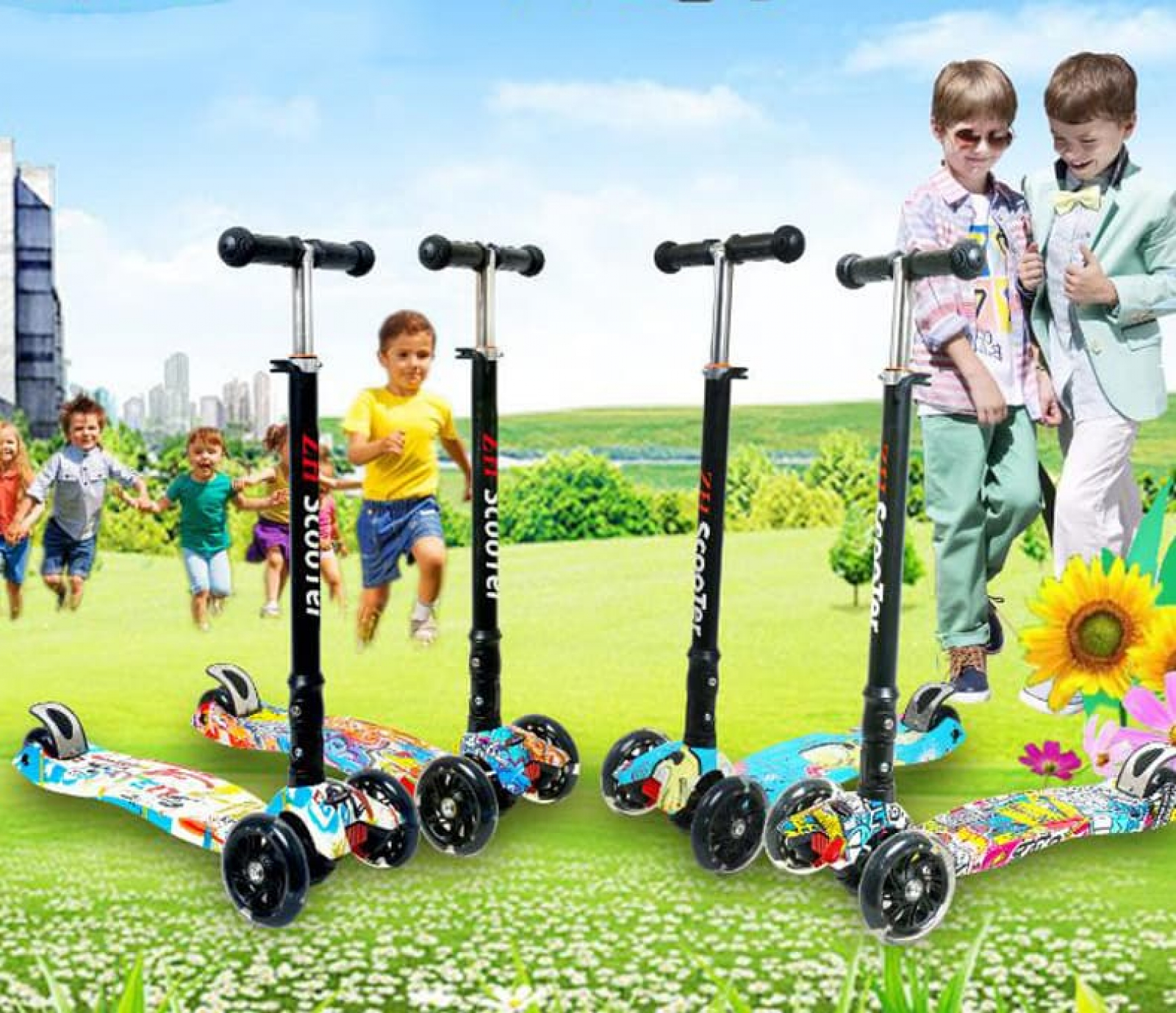 Hãy khám phá thế giới xung quanh cùng con yêu bằng xe trượt scooter điện trẻ em - một phương tiện thú vị và an toàn giúp bé hoạt động nhiều hơn và phát triển toàn diện hơn.