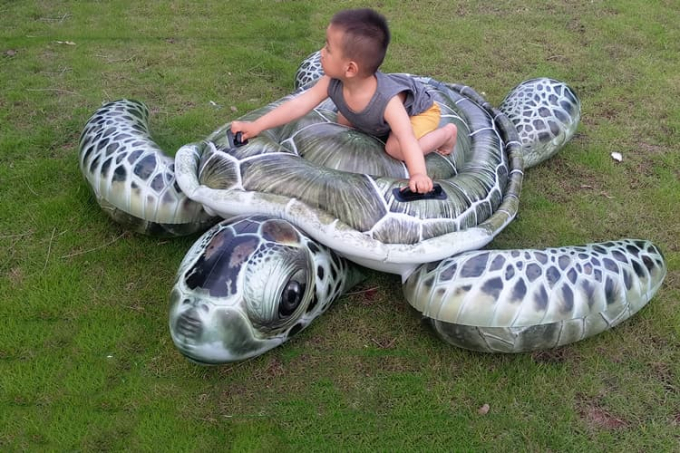 Phao bơi cho bé rùa biển chân thật 078