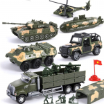 Bộ 6 xe mô hình phương tiện quân sự 033