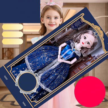 Búp bê barbie 60 cm công chúa đầm xanh 088