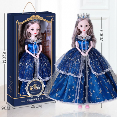 Búp bê barbie 60 cm công chúa đầm xanh 088