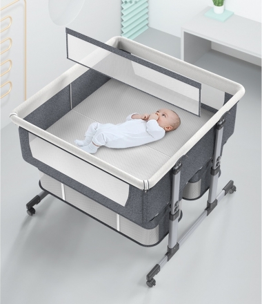 Giường nằm lớn cho bé sơ sinh có thể điều chỉnh chiều cao 018