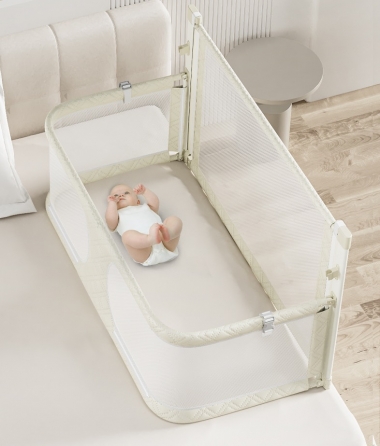 Giường ngủ cho bé sơ sinh có hàng rào chắn an toàn 017