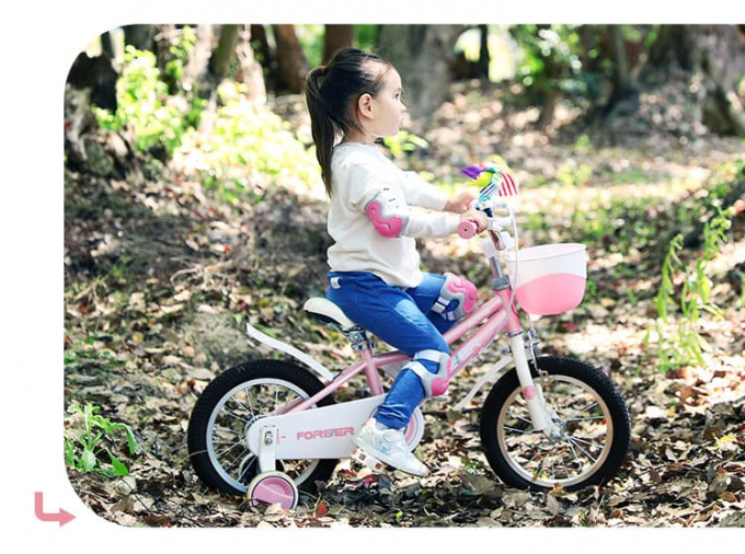 Xe đạp cho bé có rổ xinh xắn 032
